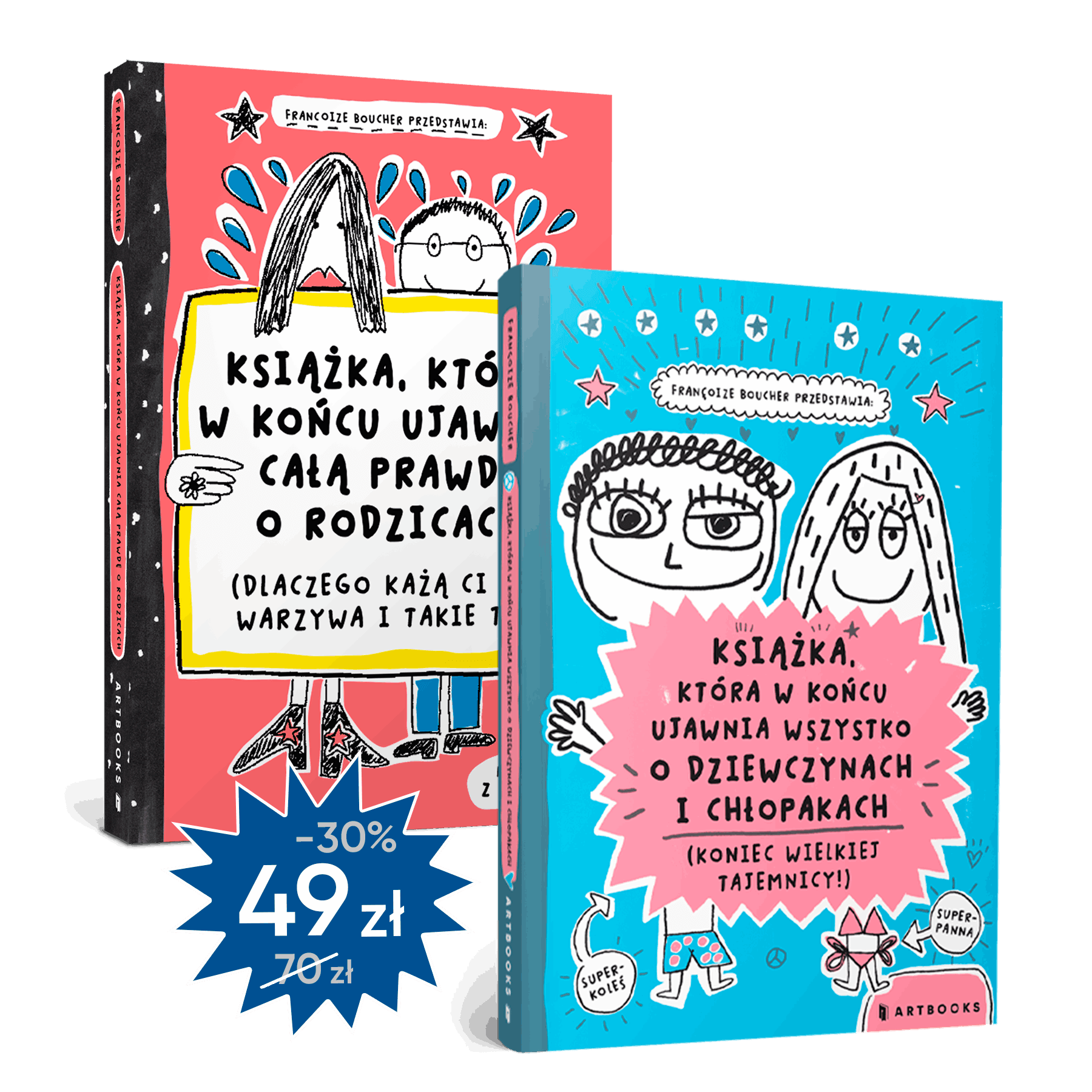 Zestaw dwóch książek Françoize Boucher